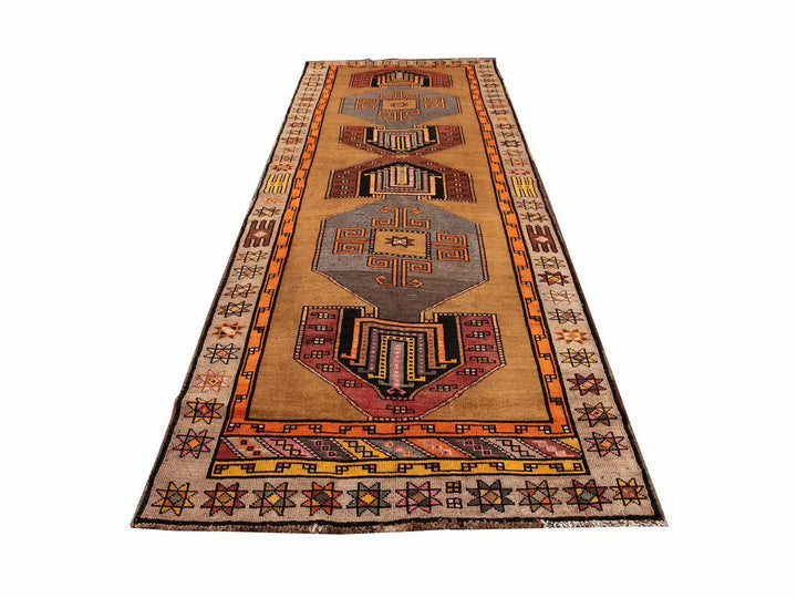Vintage Azeri Wool Runner 5 X 12