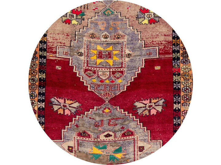 Mid 20th Century Vintage Azeri Wool Runner Rug 5 X 11