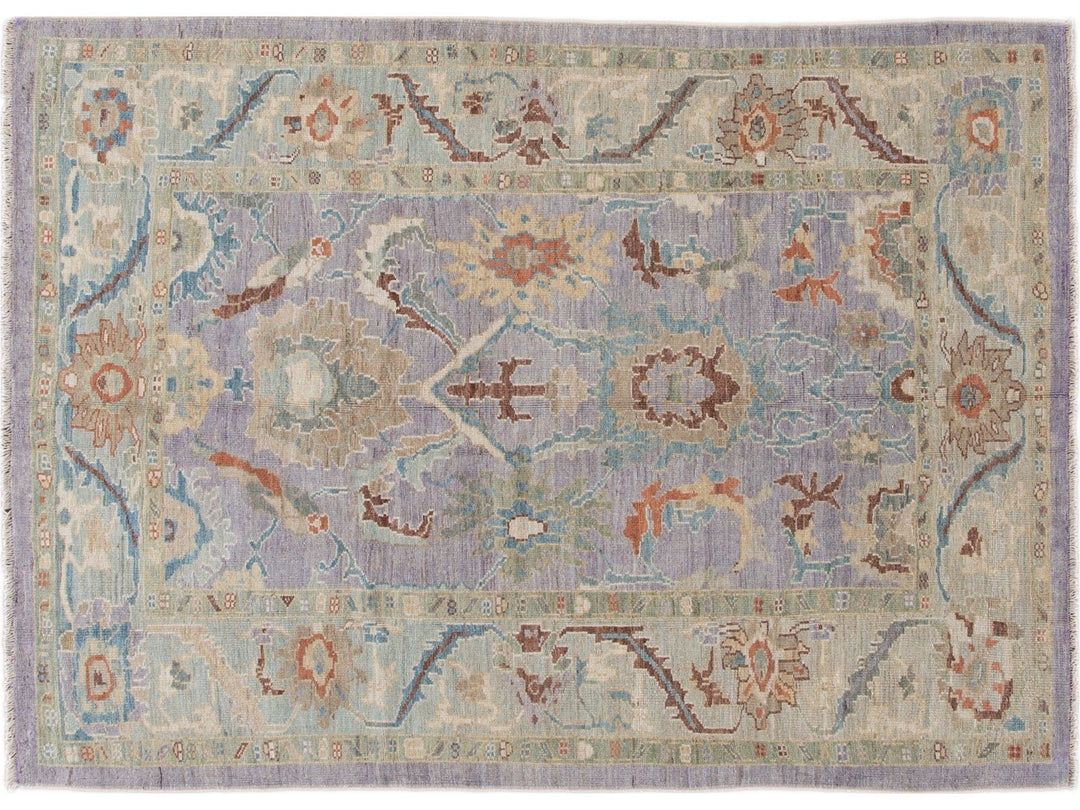 Modern Sultanabad Wool Rug 6 X 8