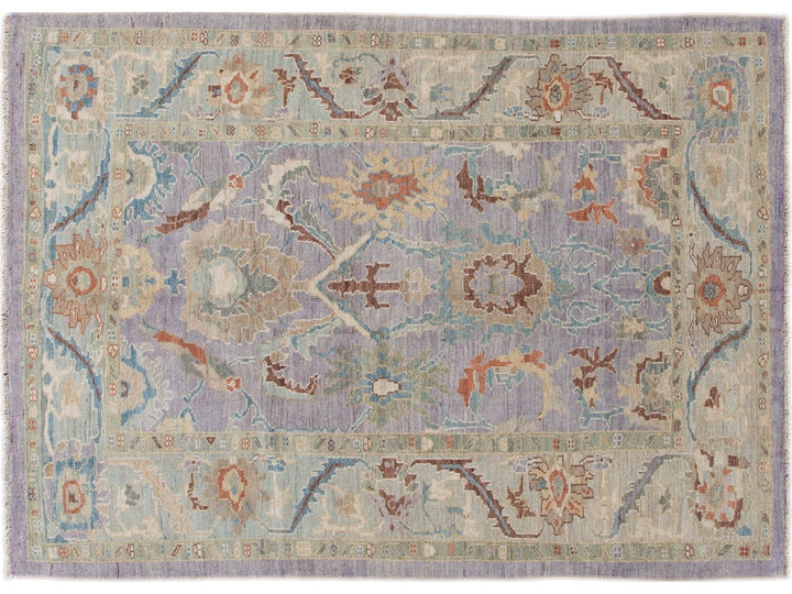 Modern Sultanabad Wool Rug 6 X 8
