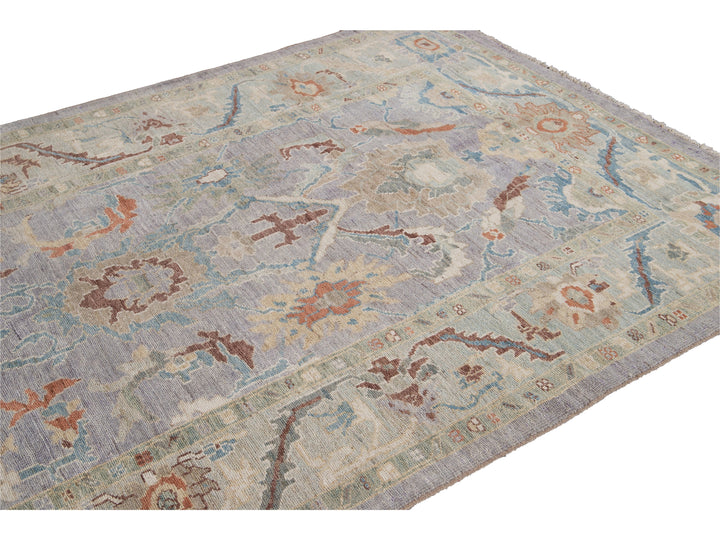 Modern Sultanabad Wool Rug 6 X 8