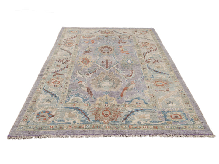 Modern Sultanabad Wool Rug 6 X 8