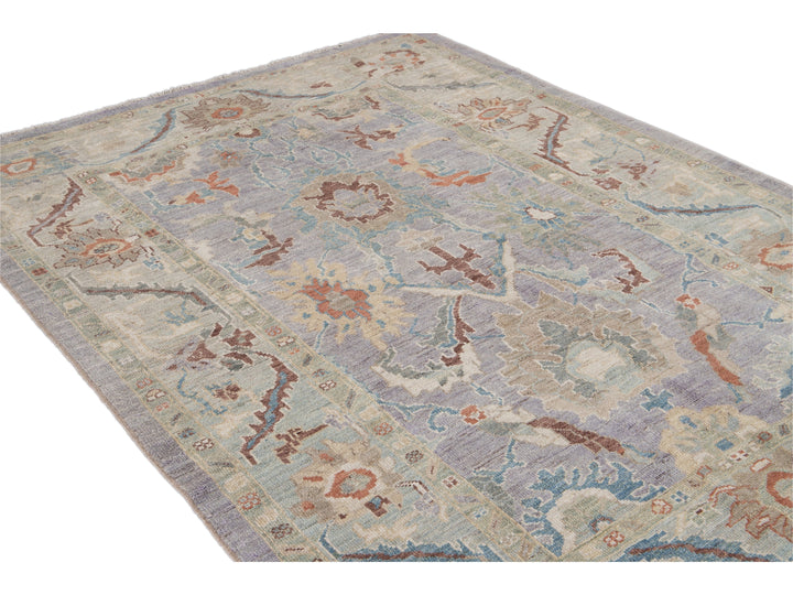 Modern Sultanabad Wool Rug 6 X 8