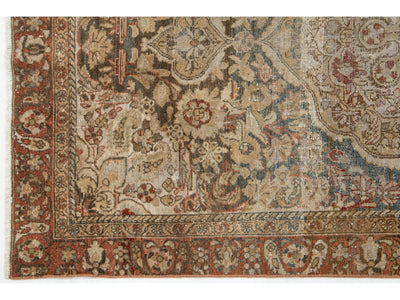 Antique Tabriz Wool Rug 4 X 6