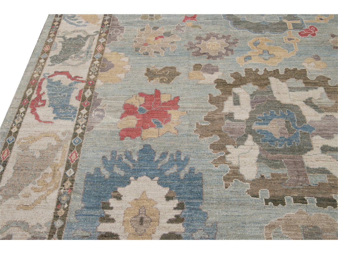 Modern Sultanabad Wool Rug 10 X 14