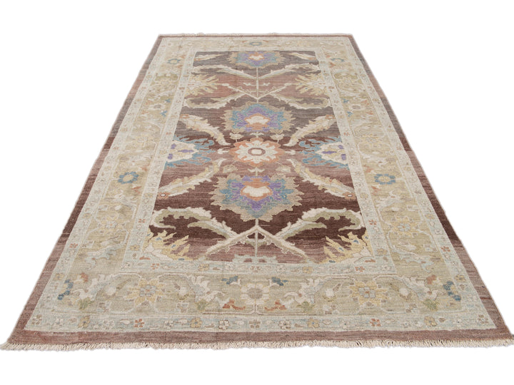 Modern Sultanabad Wool Rug 6 X 10