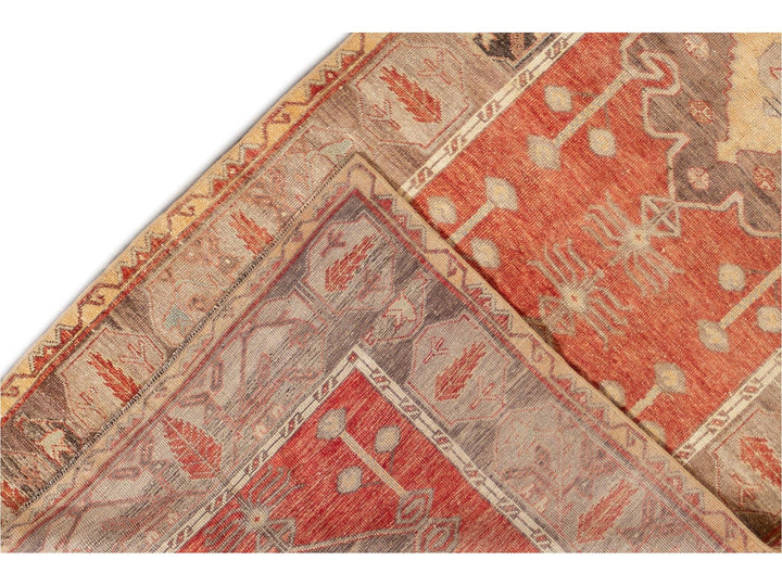Mid 20th Century Vintage Anatolian Wool Runner Rug, 4 X 1-