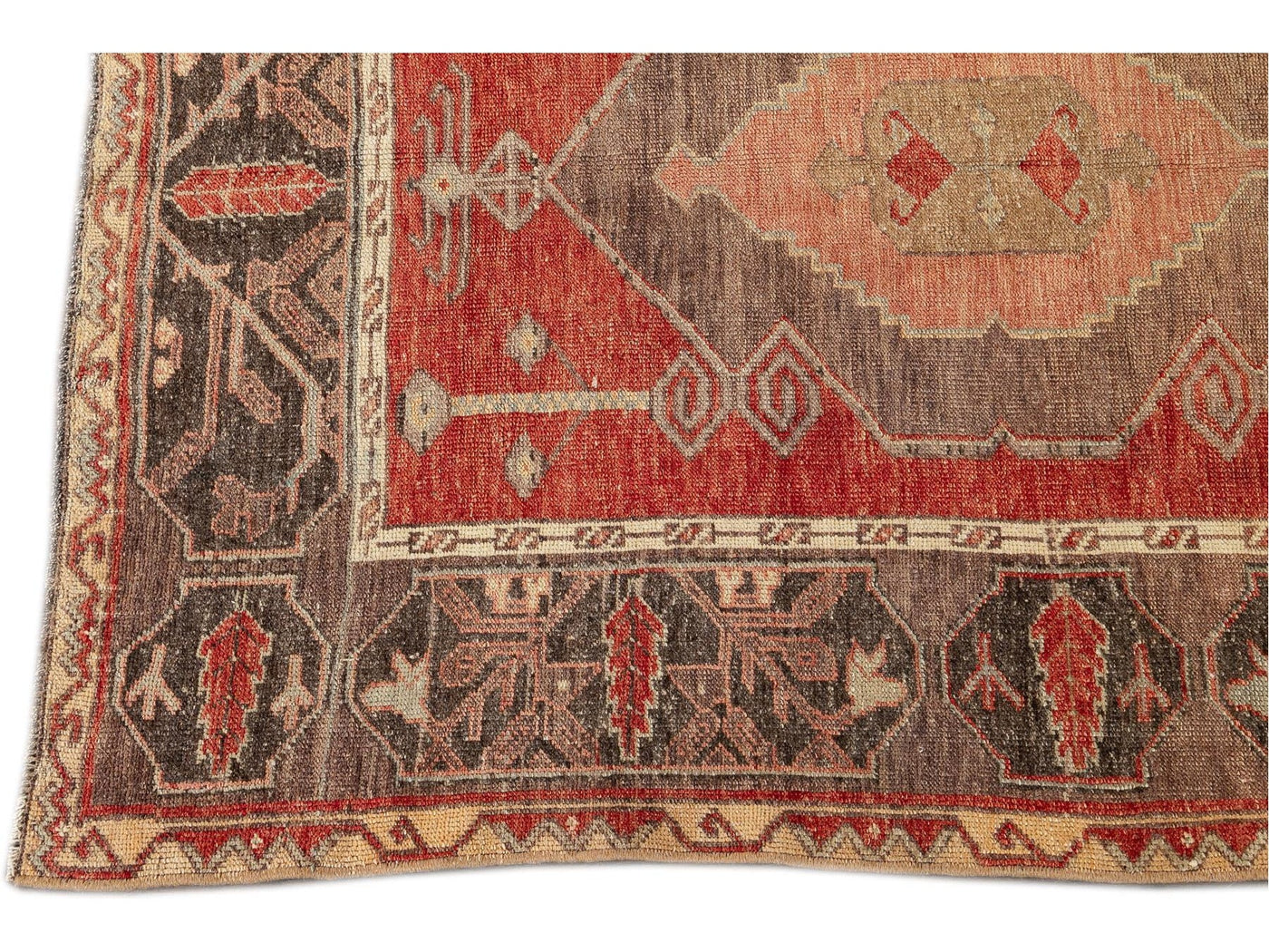 Mid 20th Century Vintage Anatolian Wool Runner Rug, 4 X 1-