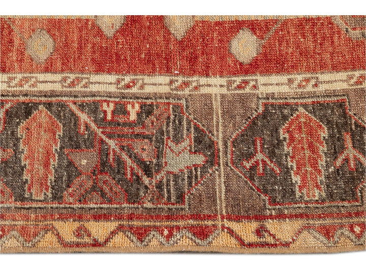 Mid 20th Century Vintage Anatolian Wool Runner Rug, 4 X 1-