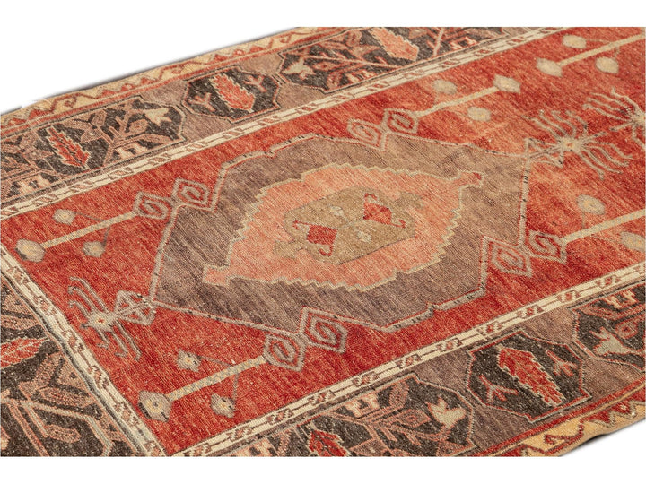 Mid 20th Century Vintage Anatolian Wool Runner Rug, 4 X 1-
