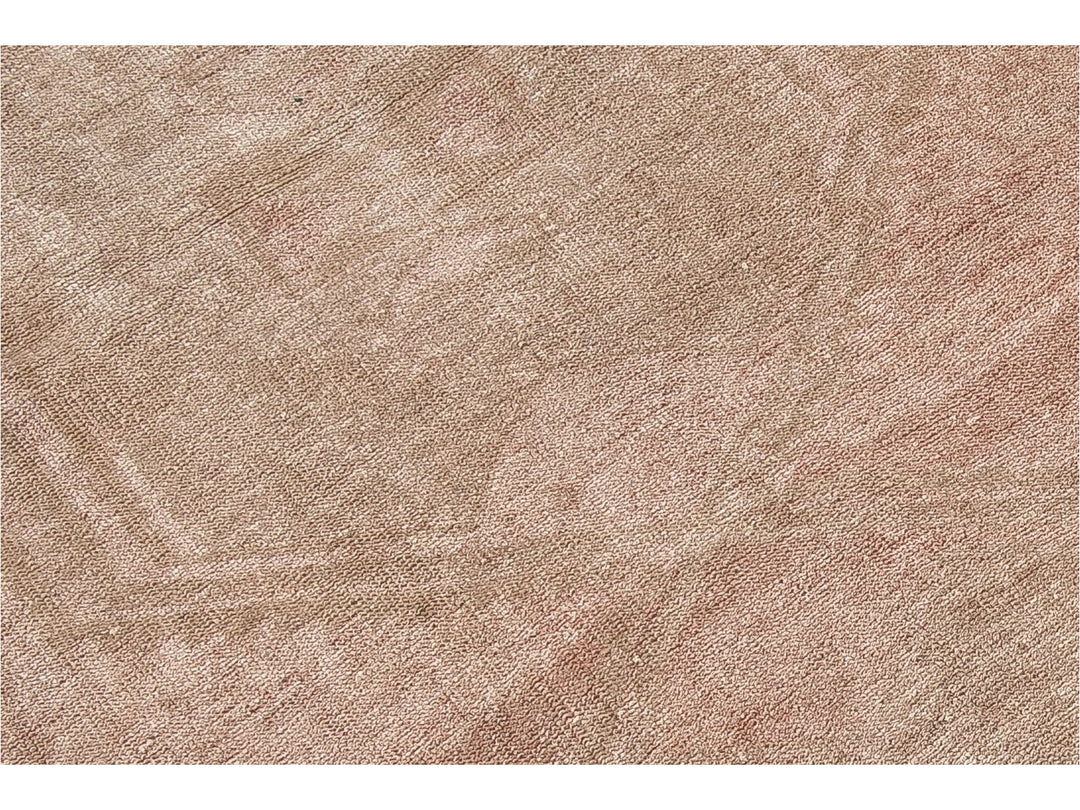 Vintage Turkish Handmade Peach Tribal Wool Runner