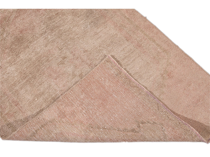 Vintage Turkish Handmade Peach Tribal Wool Runner