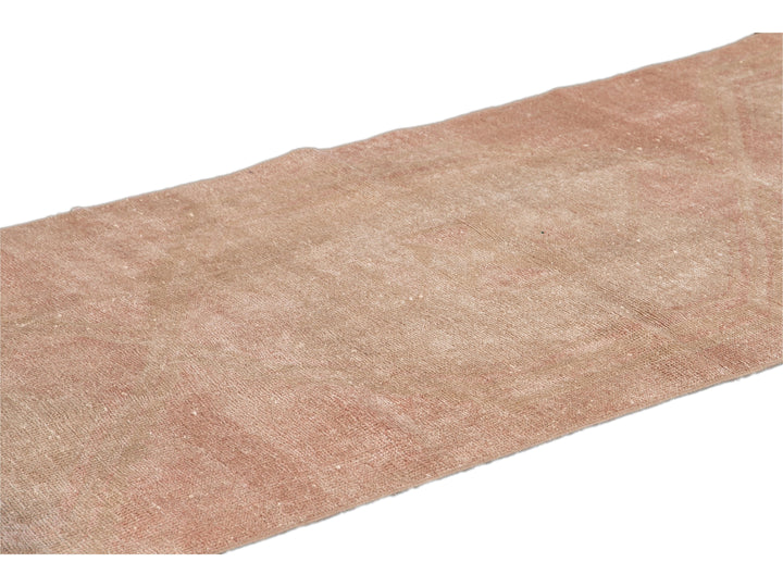 Vintage Turkish Handmade Peach Tribal Wool Runner