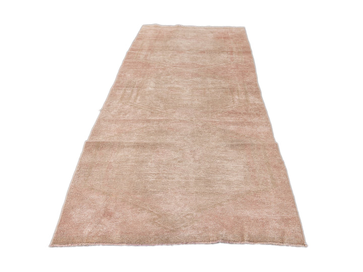 Vintage Turkish Handmade Peach Tribal Wool Runner
