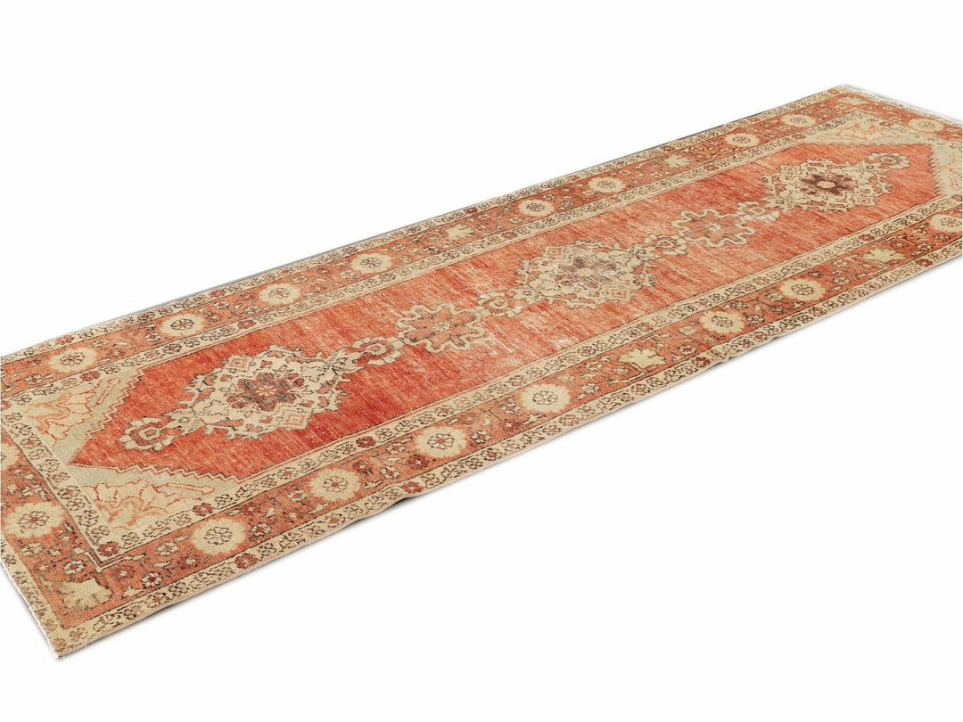 Antique Anatolian Wool Runner 3 X 10