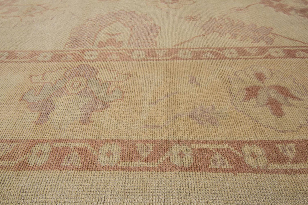 21st Century Contemporary Turkish Oushak Rug 12 X 19