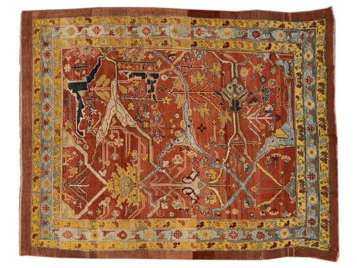 Late-20th Century Vintage Persian Tribal Bakshaish Wool Rug 7 X 9