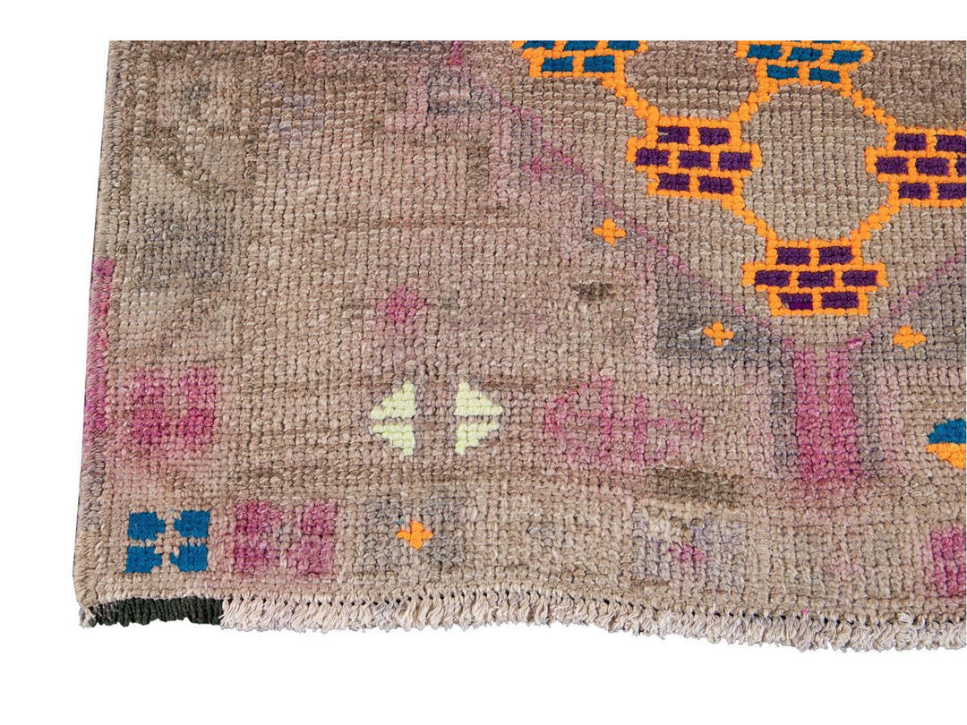Mid-20th Century Vintage Turkish Wool Runner Rug 3 X 11