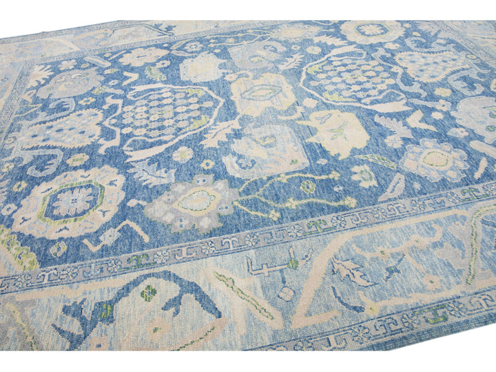Modern Turkish Wool Rug 11 X 14