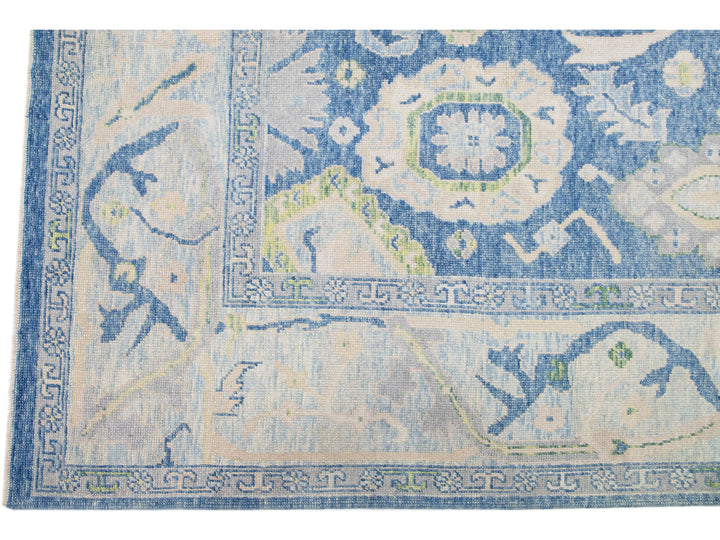 Modern Turkish Wool Rug 11 X 14