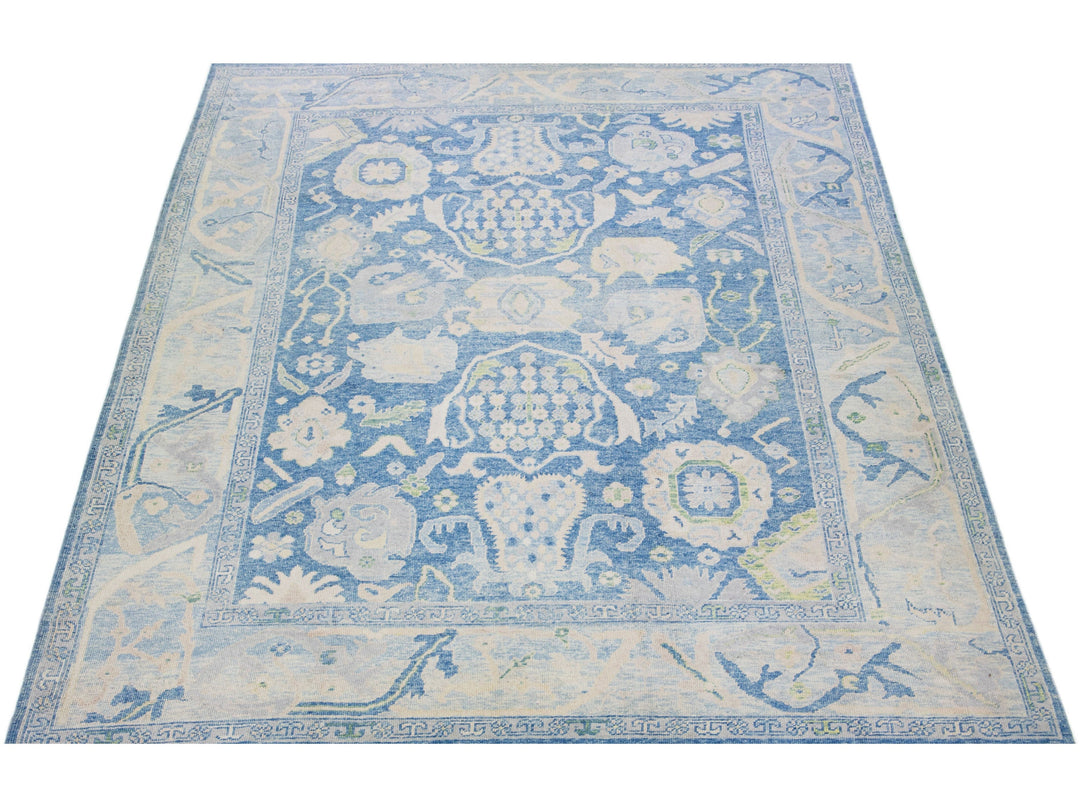 Modern Turkish Wool Rug 11 X 14