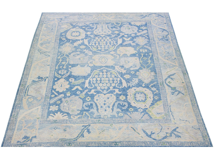Modern Turkish Wool Rug 11 X 14