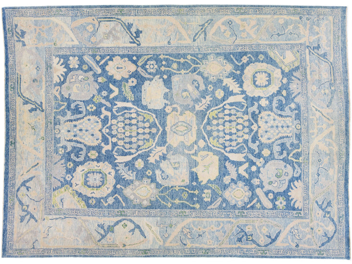 Modern Turkish Wool Rug 11 X 14
