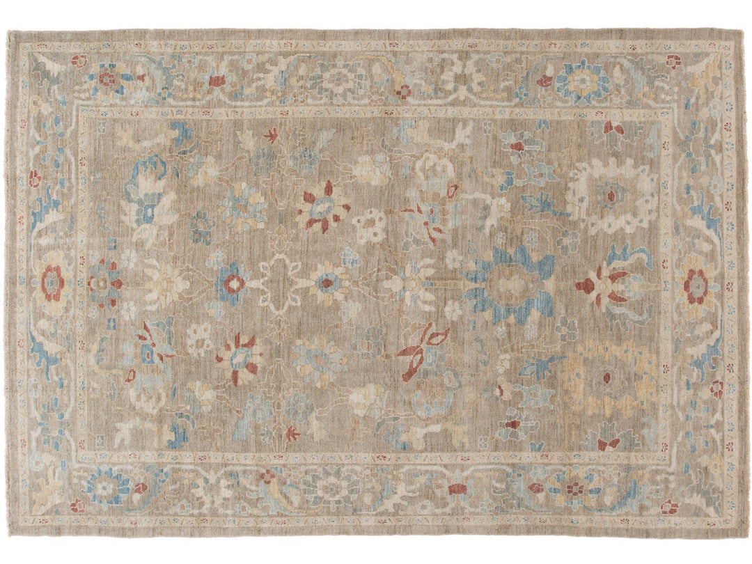 Modern Sultanabad Wool Rug 8 X 12