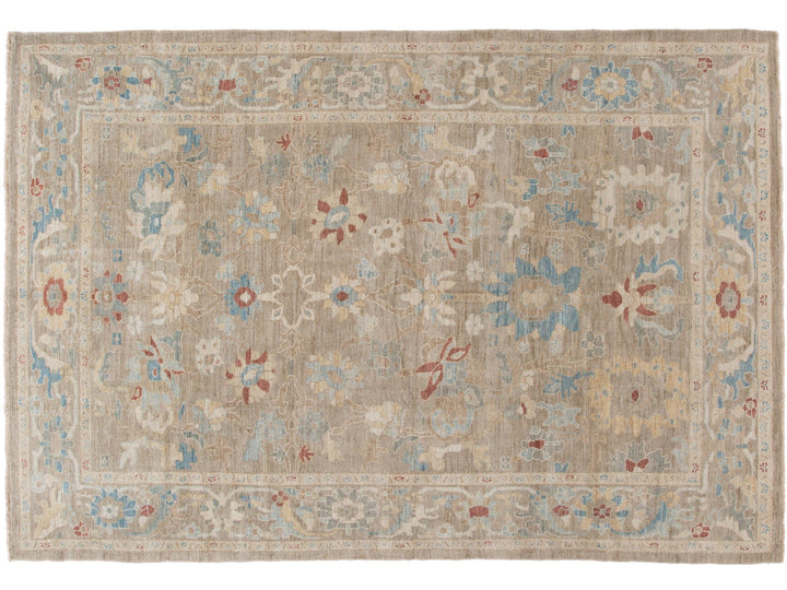 Modern Sultanabad Wool Rug 8 X 12