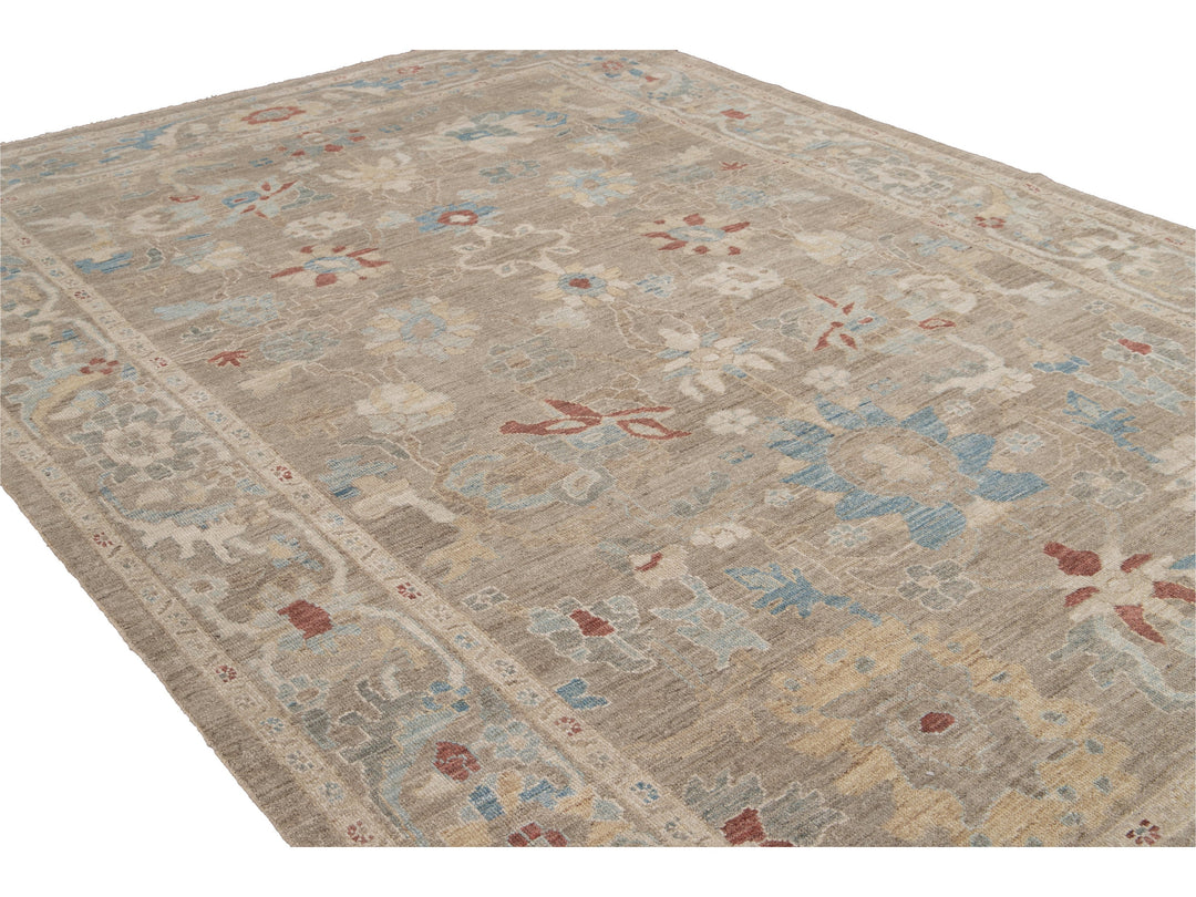 Modern Sultanabad Wool Rug 8 X 12