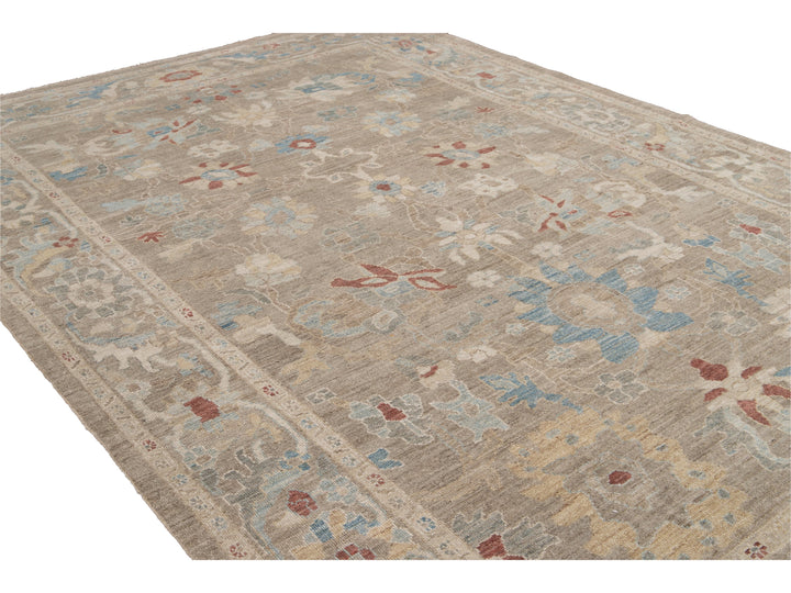 Modern Sultanabad Wool Rug 8 X 12