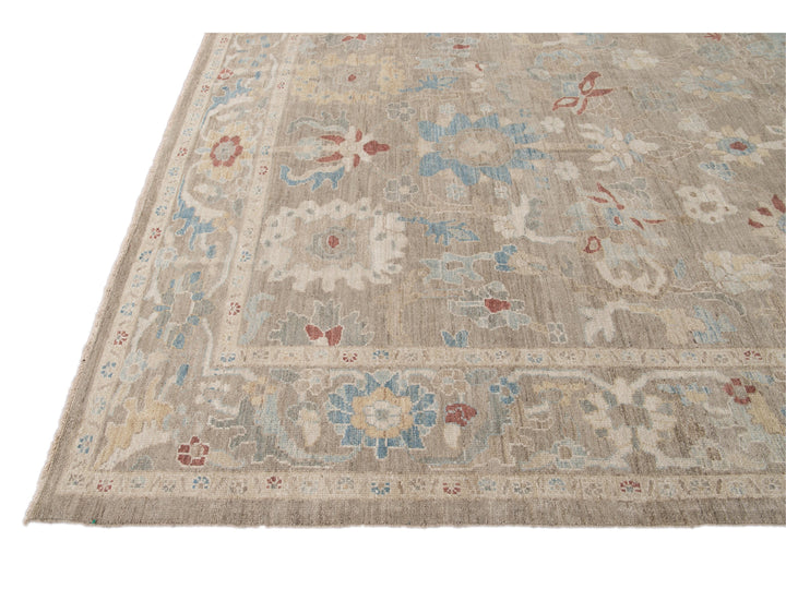 Modern Sultanabad Wool Rug 8 X 12