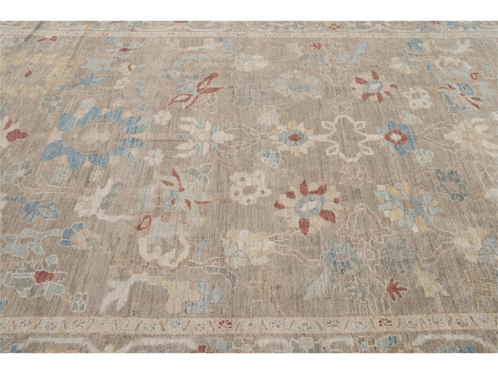 Modern Sultanabad Wool Rug 8 X 12