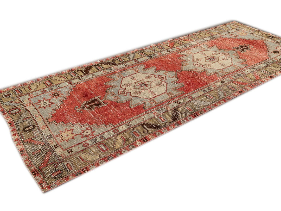Mid 20th Century Vintage Anatolian Wool Runner Rug, 5' x 11'