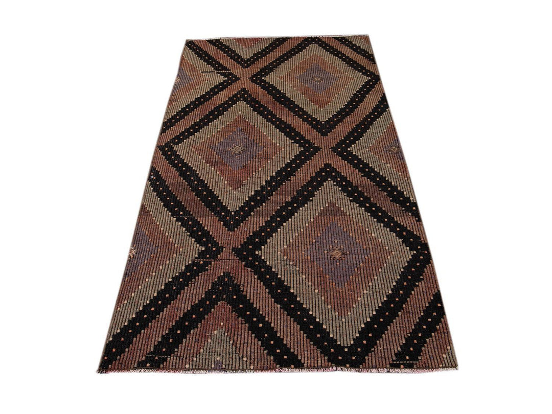 Vintage Sumakh Wool Rug 4 X 7