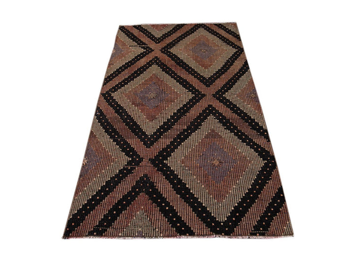 Vintage Sumakh Wool Rug 4 X 7