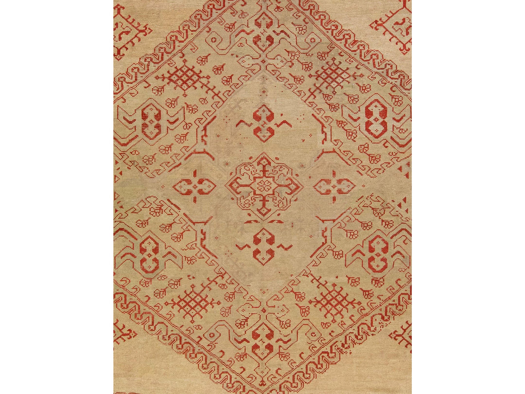 Antique Oushak Wool Rug 15 X 20
