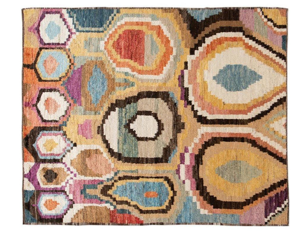 Modern Moroccan Wool Rug 10 X 12