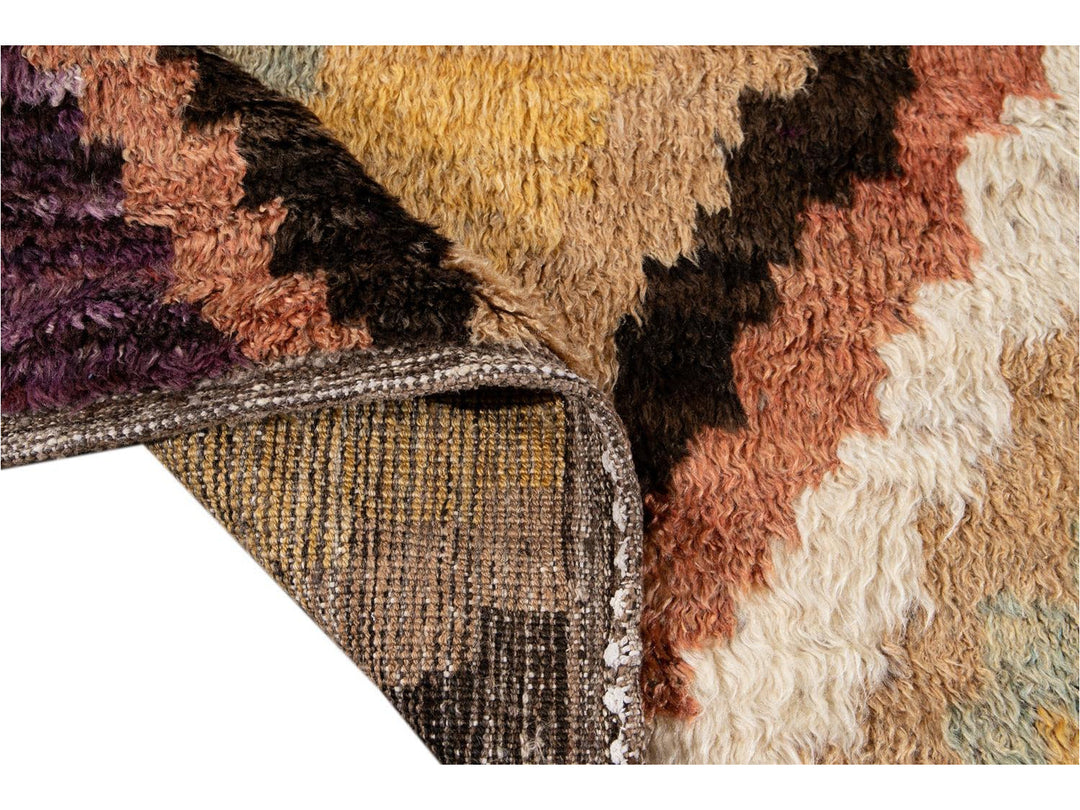 Modern Moroccan Wool Rug 10 X 12