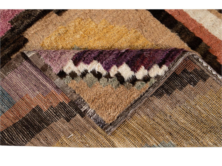 Modern Moroccan Wool Rug 10 X 12