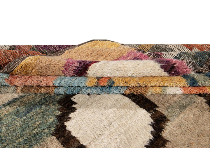 Modern Moroccan Wool Rug 10 X 12