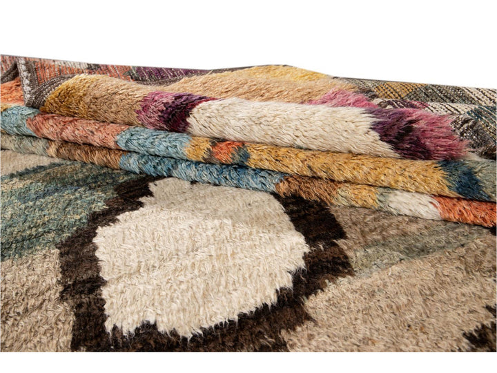 Modern Moroccan Wool Rug 10 X 12