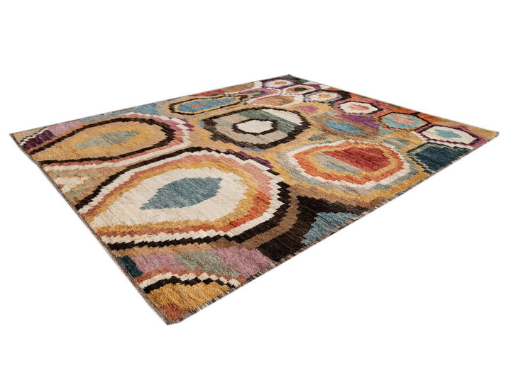 Modern Moroccan Wool Rug 10 X 12