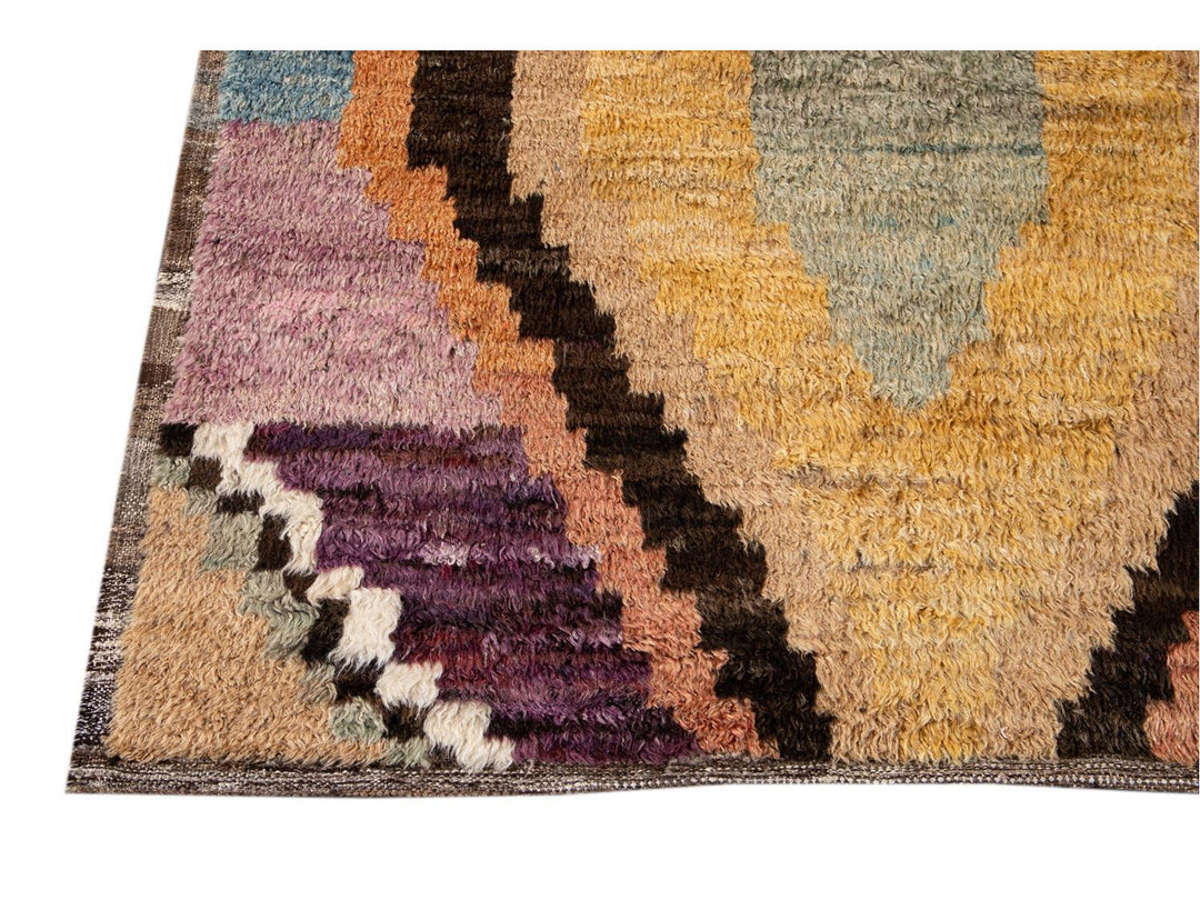 Modern Moroccan Wool Rug 10 X 12