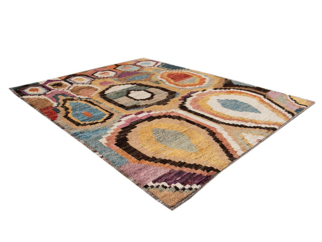 Modern Moroccan Wool Rug 10 X 12