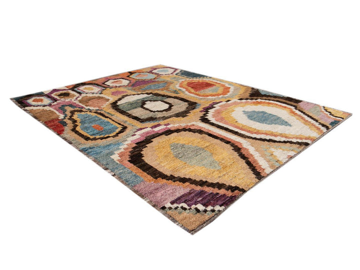 Modern Moroccan Wool Rug 10 X 12