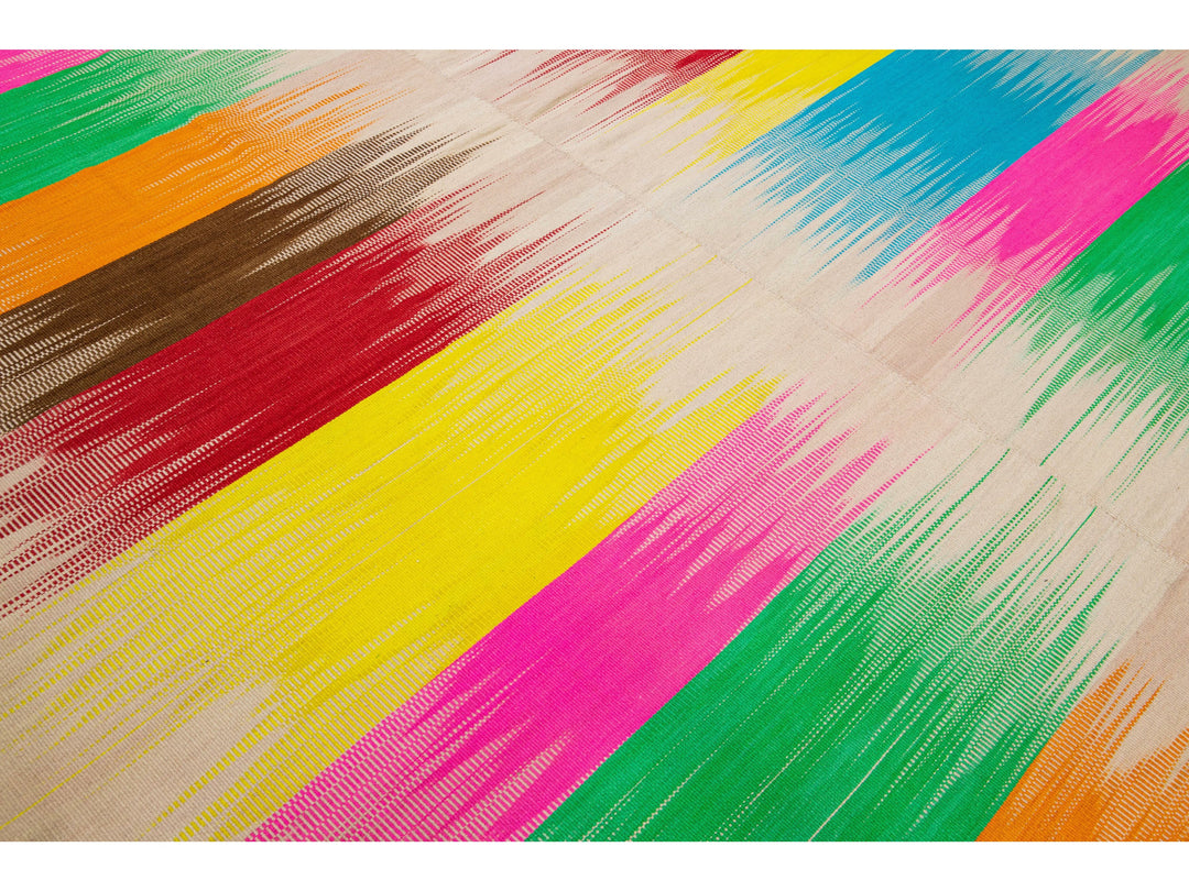 Modern Kilim Wool Rug 10 X 13