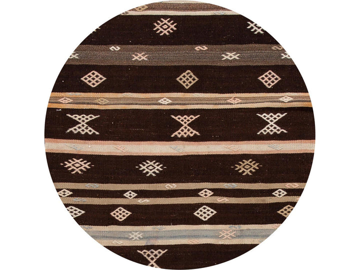 Vintage Kilim Wool Runner 3 X 9