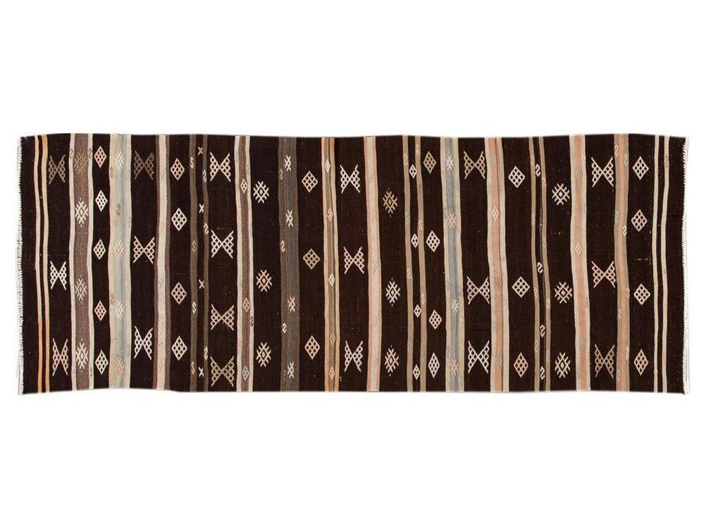 Vintage Kilim Wool Runner 3 X 9