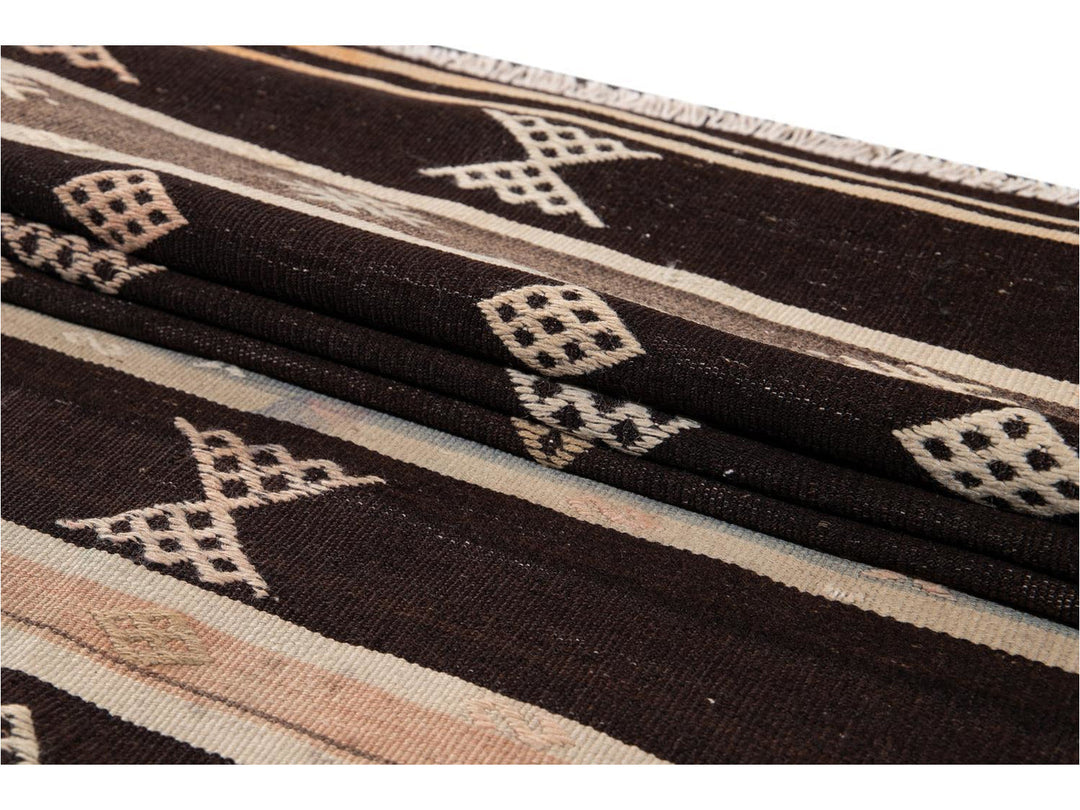 Vintage Kilim Wool Runner 3 X 9